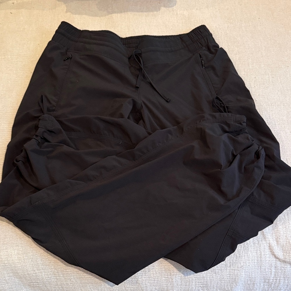 Athleta Black Active Pull-On pants with Drawcord